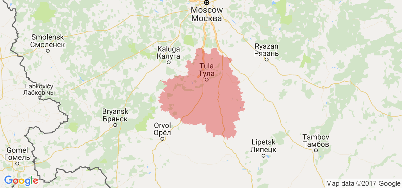 Тульская область города список